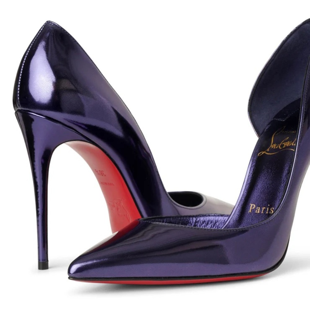 Rare Christian Louboutin electric blue heels size 38